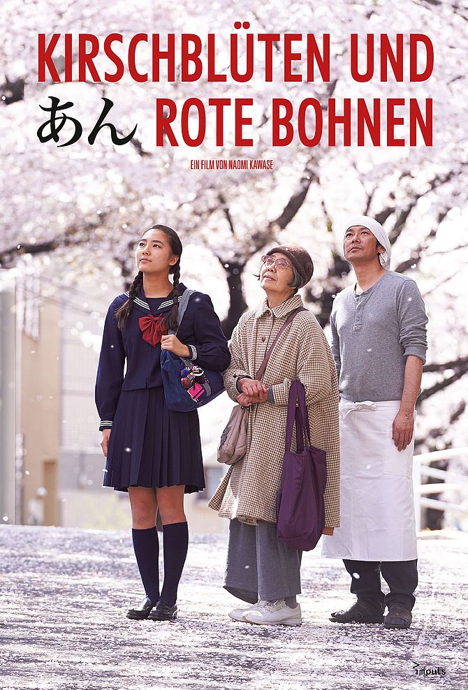 An - Kirschblüten und rote Bohnen